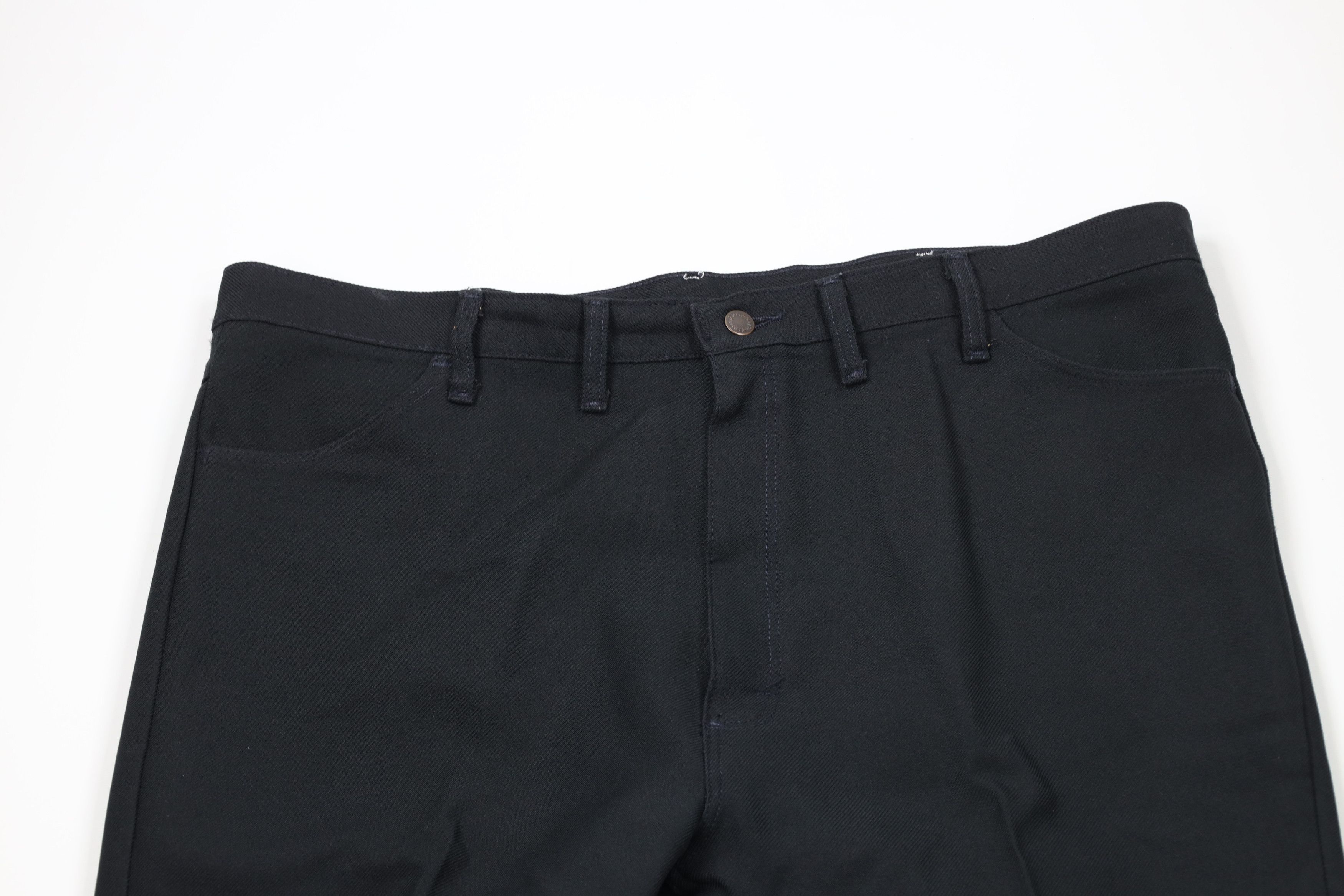 Vintage × Wrangler Vintage 90s Wrangler Flared Wide Leg Chino Pants Black USA Size US 44 / EU 60 - 2 Thumbnail