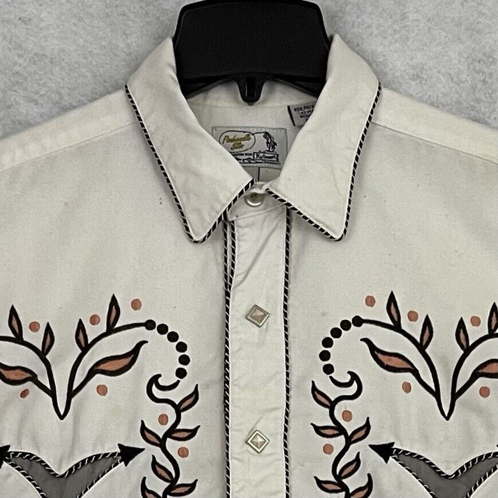 Panhandle Slim Panhandle Slim Mens Shirt Large White Embroidered Pearl Snap Size US L / EU 52-54 / 3 - 10 Thumbnail