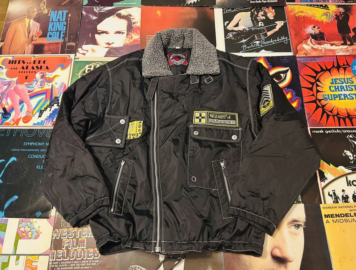 Vintage Vintage Bomber Pilot Fur Jacket XL Size US XL / EU 56 / 4 - 1 Thumbnail