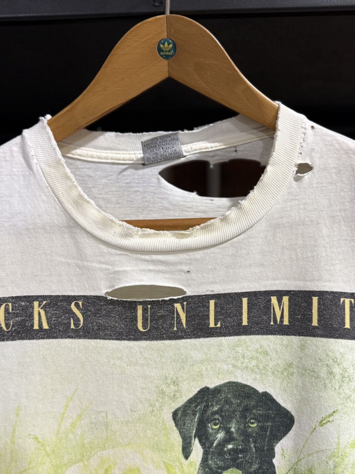 Vintage Thrashed Vintage 90s Ducks Unlimited By L R Kaatz Tee Size US L / EU 52-54 / 3 - 5 Thumbnail