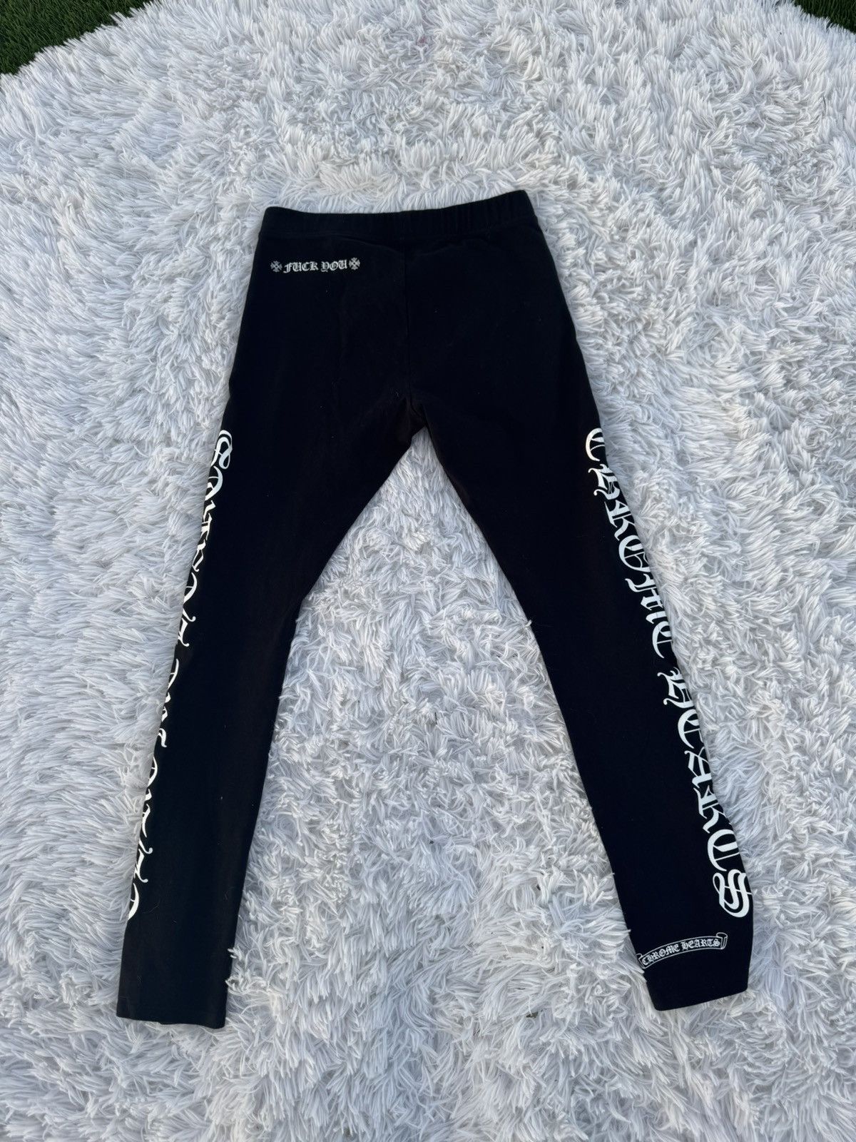 Chrome Hearts Chrome Hearts “fuck you” leggings Size 26" / US 2 / IT 38 - 1 Thumbnail