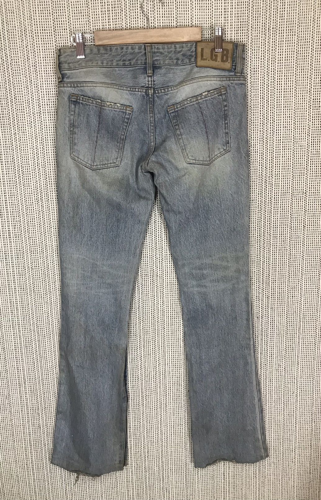 Le Grande Bleu (L.G.B.) 🔥GRAILS🔥OG LGB DENIM PATCHWORK CUSTOM VERY RARE Size US 32 / EU 48 - 10 Thumbnail