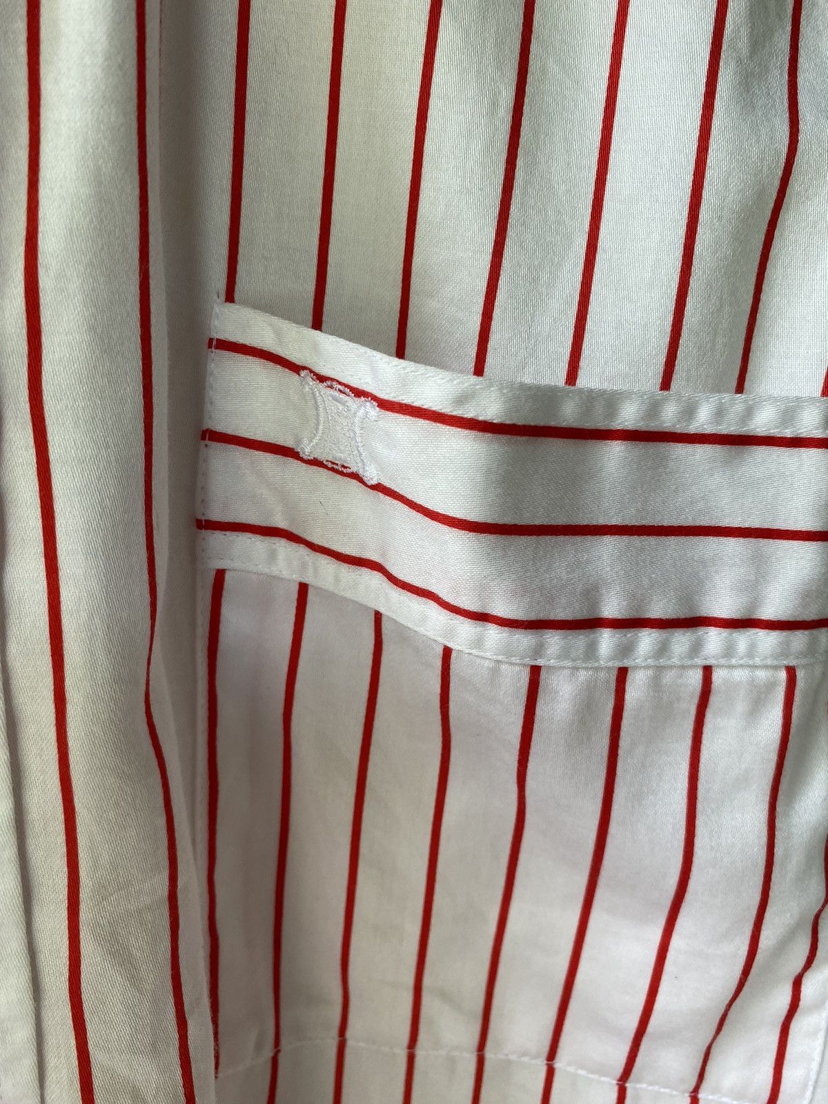 Celine Celine vintage white/red striped pocket shirt Size M / US 6-8 / IT 42-44 - 13 Thumbnail