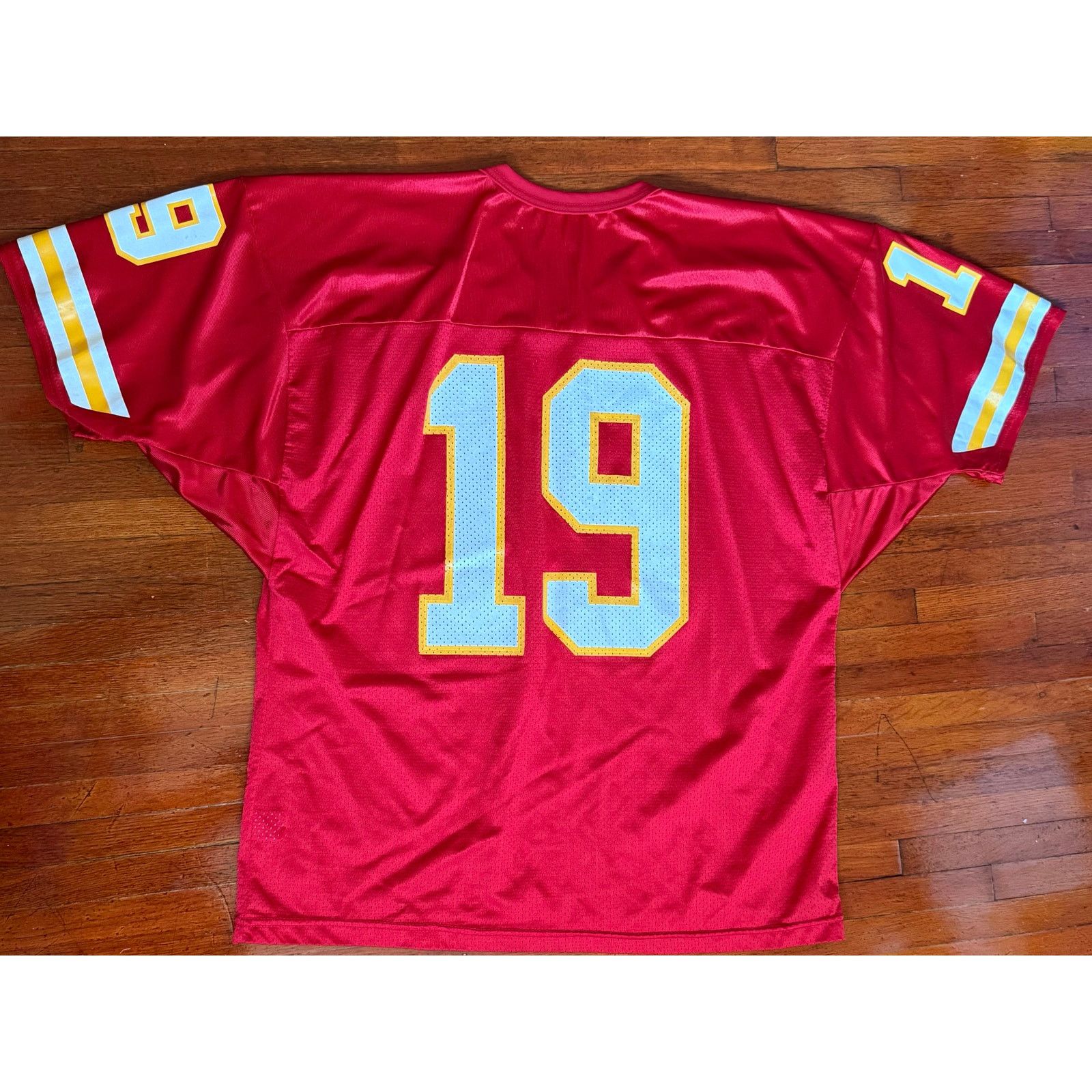 Wilson 90s Joe Montana Red Wilson XXL Kansas City Chiefs Jersey 19 Size US XXL / EU 58 / 5 - 1 Thumbnail