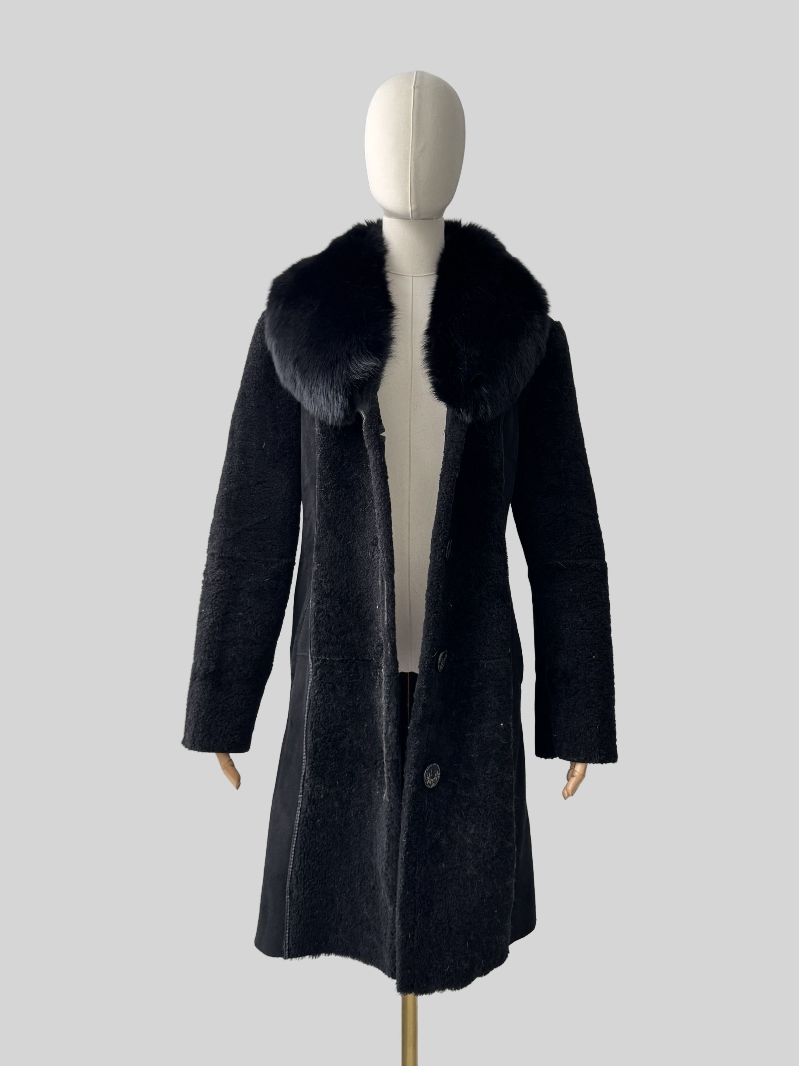 Vintage Vintage Real Sheepskin Coat (D10)(D15) Size M / US 6-8 / IT 42-44 - 3 Thumbnail