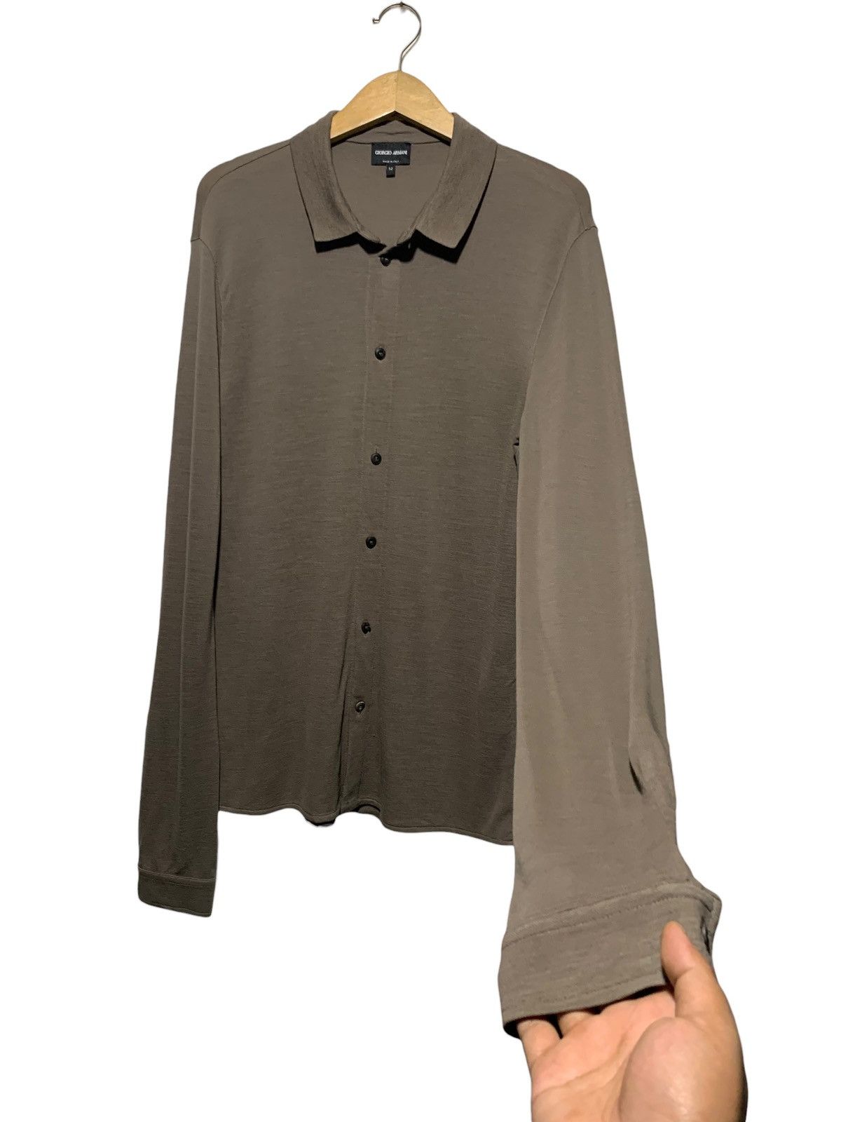 Giorgio Armani Armani Woollen Knit Shirt Size US L / EU 52-54 / 3 - 2 Thumbnail