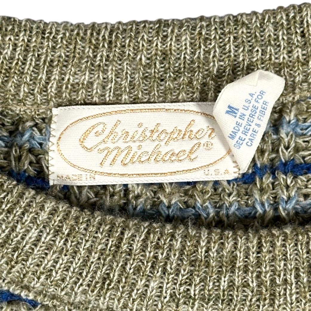 Vintage VINTAGE Christopher Michael Sweater Adult MEDIUM Brown Chunky Knit Oversized 90s Size US M / EU 48-50 / 2 - 4 Thumbnail