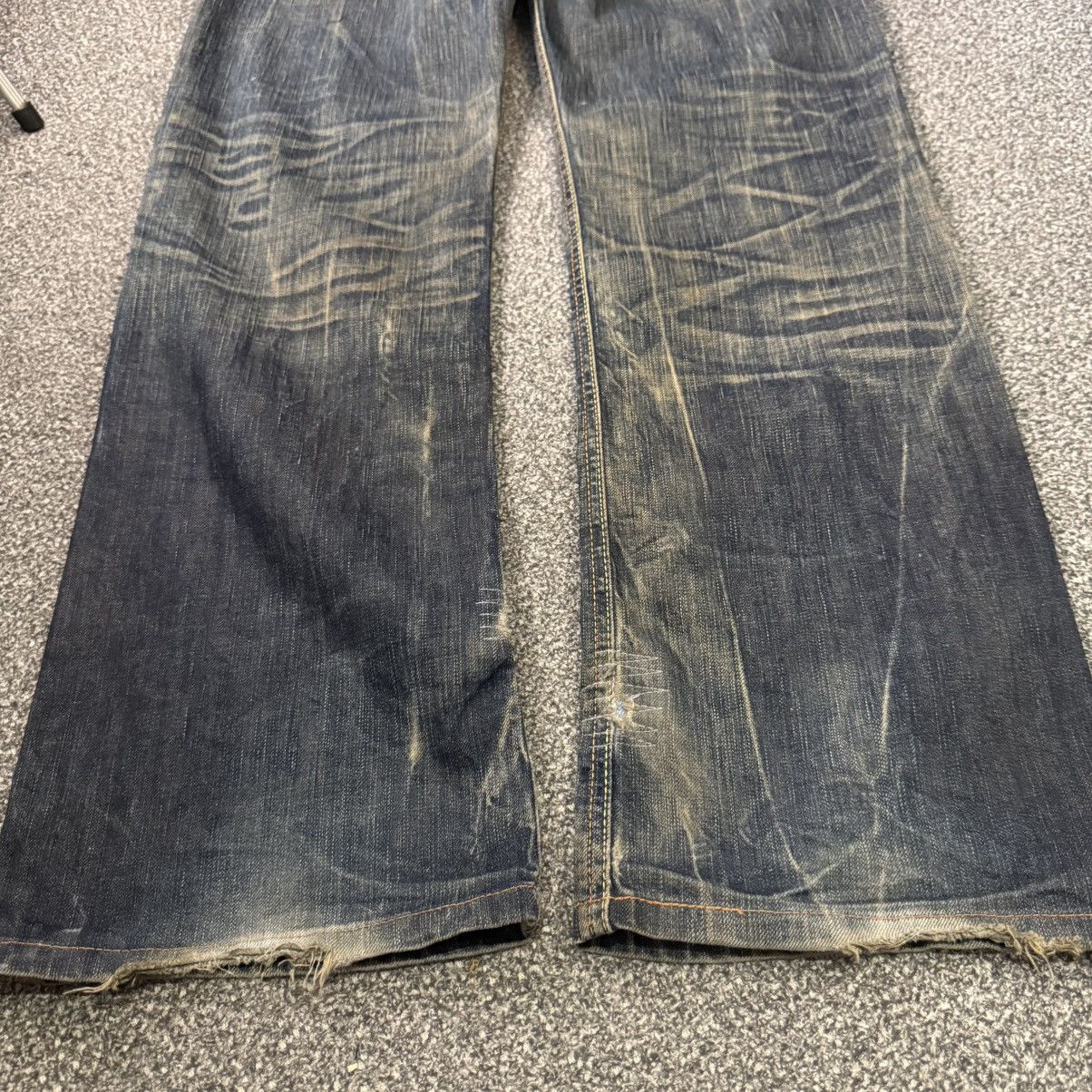 If Six Was Nine 🔥 Vintage Special Flared 🌈 Stich Edwin Blue Trip Mud Denim Size US 30 / EU 46 - 12 Thumbnail