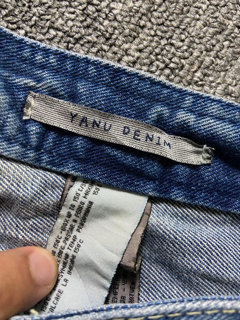 Japanese Brand YANU Collection Distressed Denim Ripped Jeans (184) Size US 29 - 3 Thumbnail
