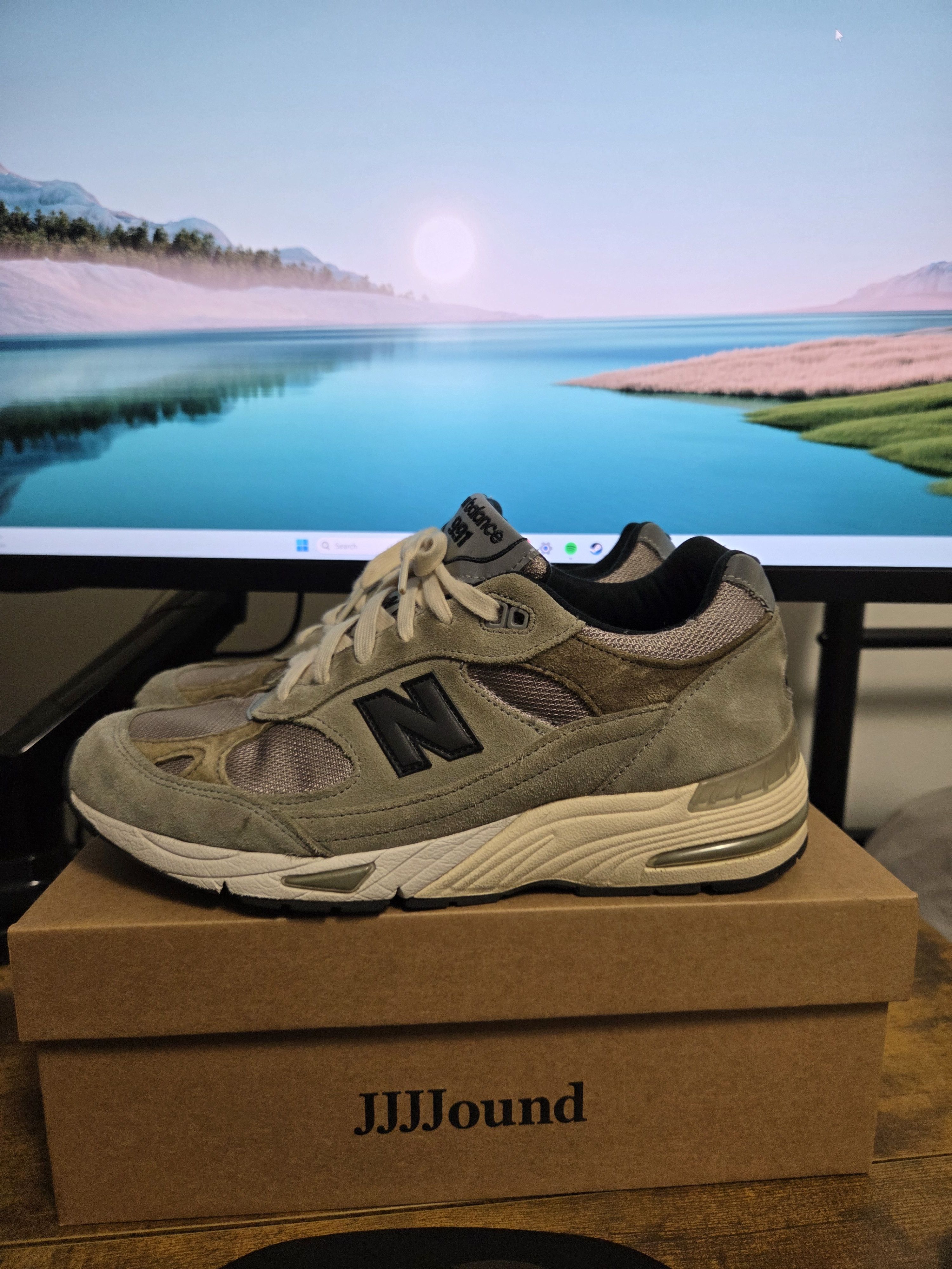 JJJJound × New Balance New Balance 991 MiUK JJJJound Grey Olive Size US 9 / EU 42 - 21 Thumbnail