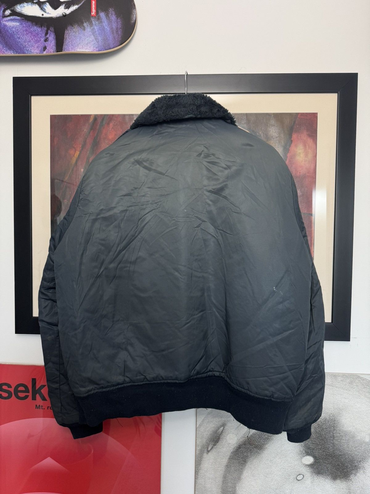 Dickies Ma1 Flyer Vintage Nylon Dickies Bomber Jacket Distressed Size US L / EU 52-54 / 3 - 3 Thumbnail