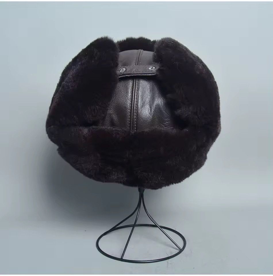 Japanese Brand Unisex RealRabbit Fur Ushanka Trapper Hat Size S Size ONE SIZE - 4 Thumbnail