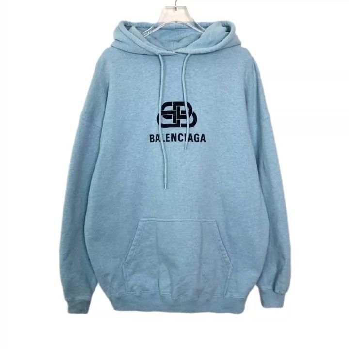 Balenciaga Balenciaga Logo monogram print hooded long sleeve sweatshir Size US S / EU 44-46 / 1 - 1 Thumbnail