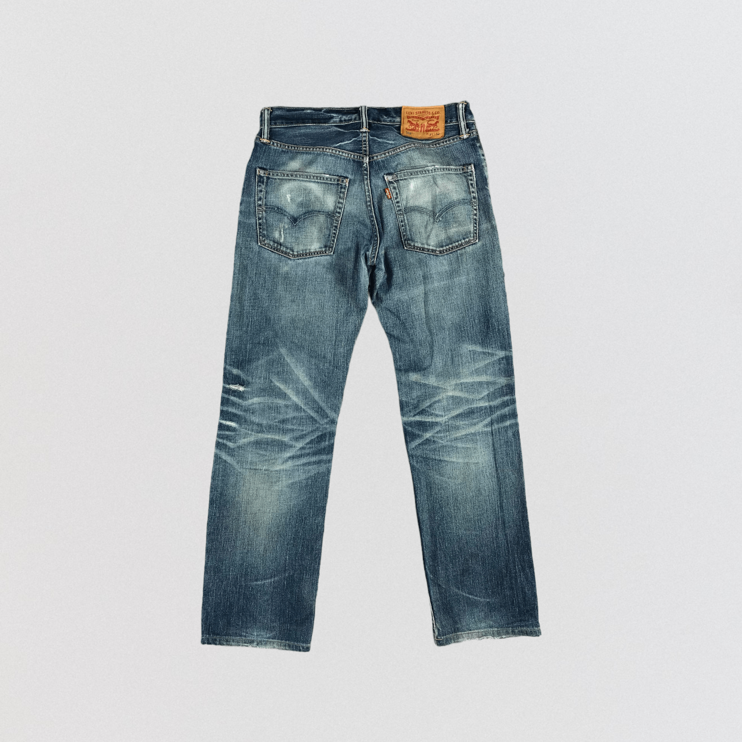 Levi's × Levi's Vintage Clothing × Vintage Vintage Ripped Levis 502 Jeans-JM2711 Size US 32 / EU 48 - 2 Thumbnail