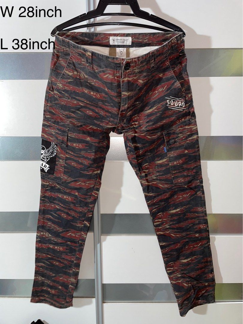 Japanese Brand × Vintage Tiger camo stripe Cargo tactical multi pocket jean Size US 28 / EU 44 - 1 Thumbnail