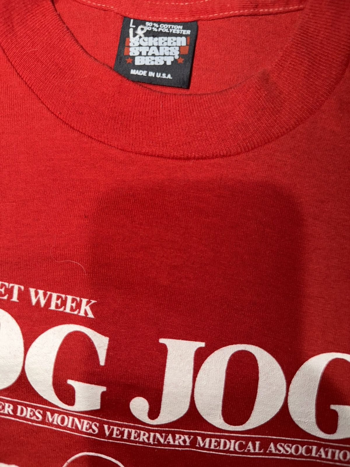 Other Vintage dog jog screen stars best single stitch t-shirt red Size US L / EU 52-54 / 3 - 5 Thumbnail