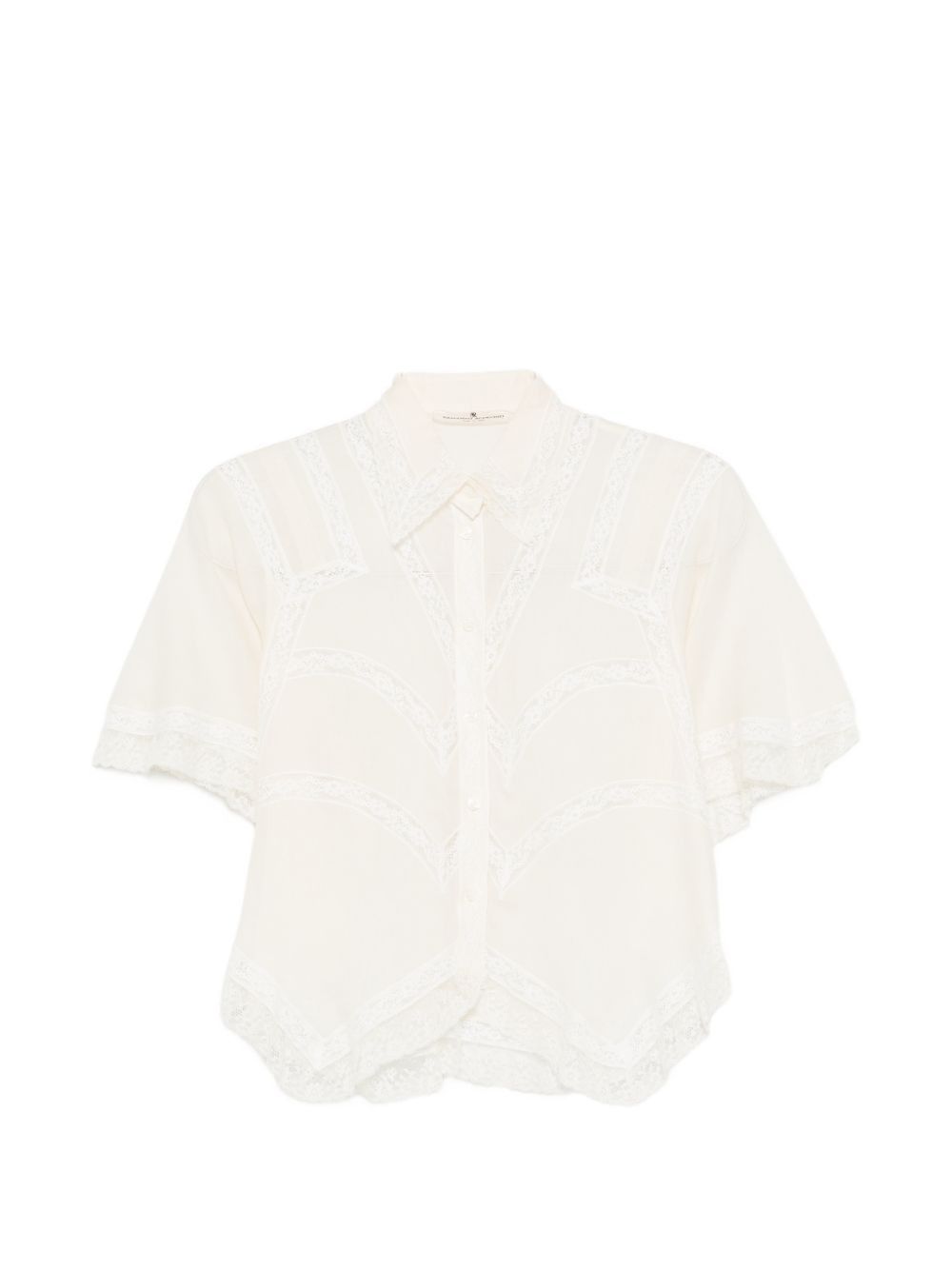 Ermanno Scervino EMBROIDERED COTTON SHIRT Size M / US 6-8 / IT 42-44 - 1 Thumbnail