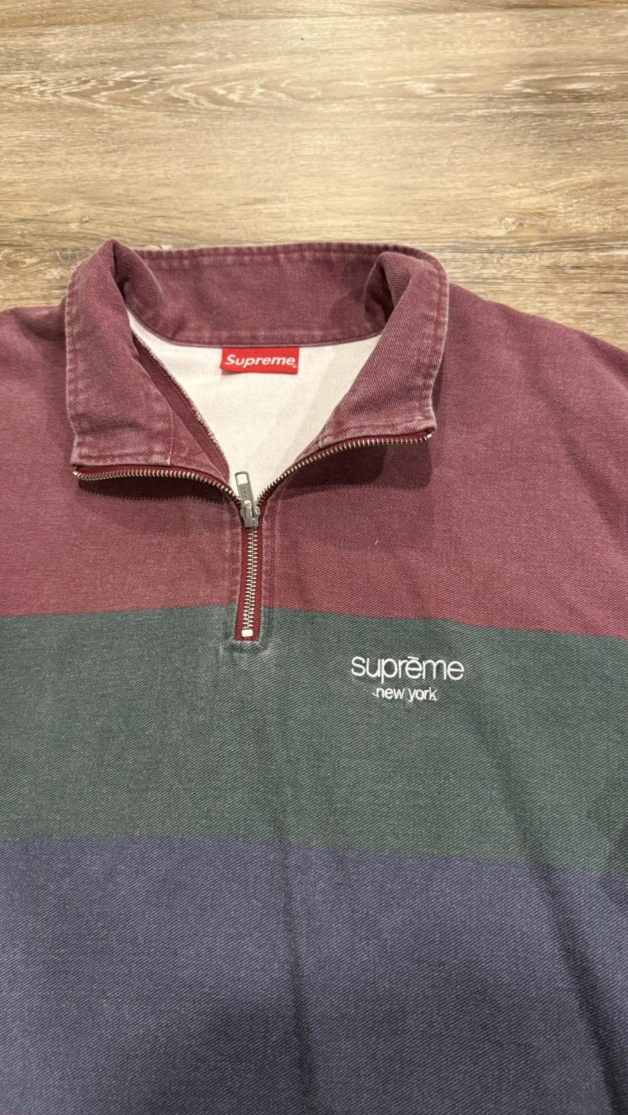Supreme Supreme Printed Stripe half Zip up Size US XL / EU 56 / 4 - 4 Thumbnail