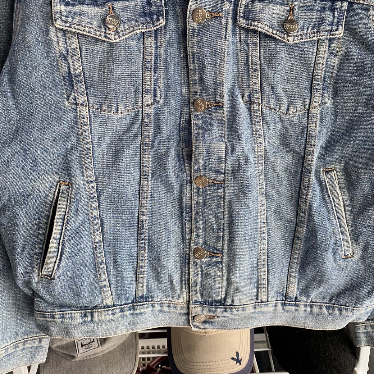 Hugo Boss Hugo Boss Faded Blue Denim Jacket Size US M / EU 48-50 / 2 - 7 Thumbnail
