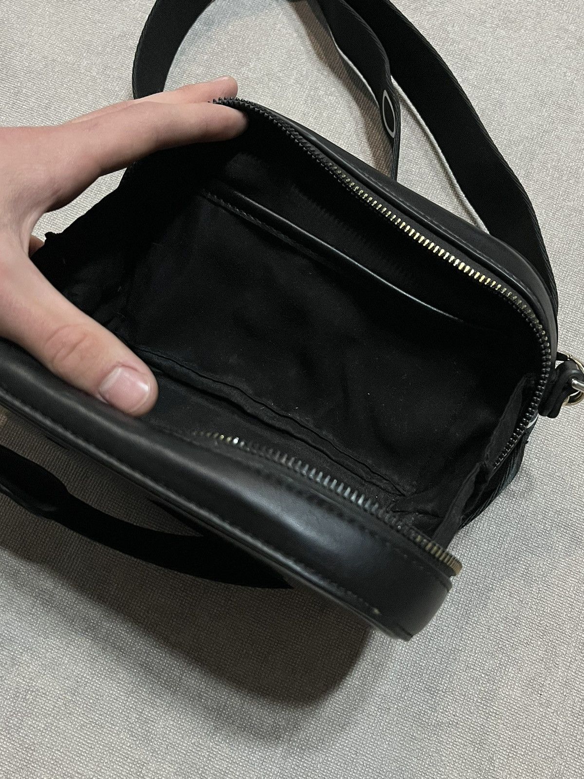 Gianni Valentino Valentino Spa Womens Crossbody Bag Black Monogram Shoulder Size ONE SIZE - 14 Thumbnail