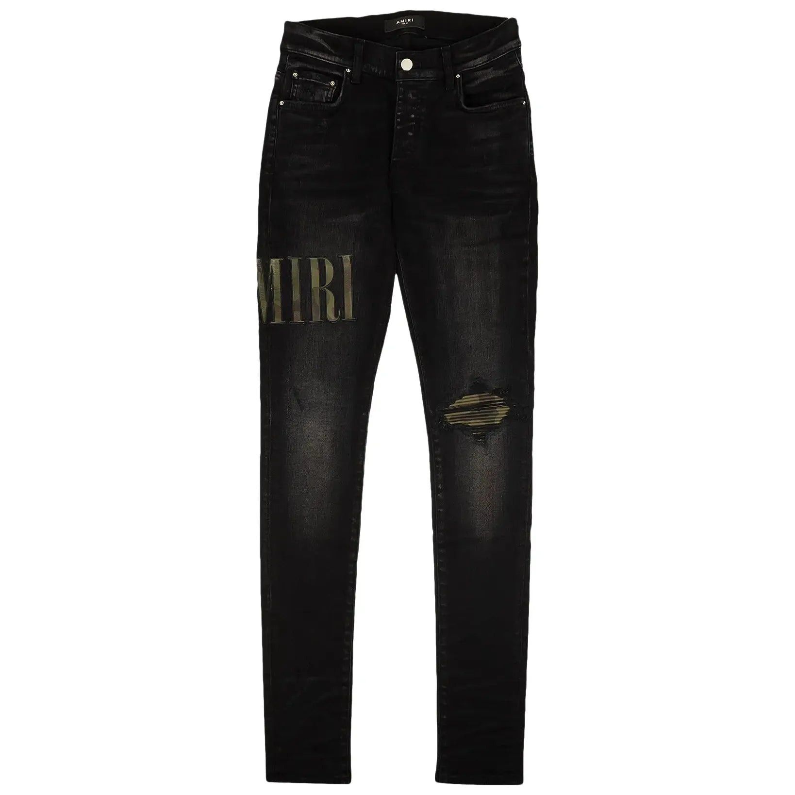 Amiri Core Applique Jean Aged Black/Camo Size US 38 / EU 54 - 1 Preview