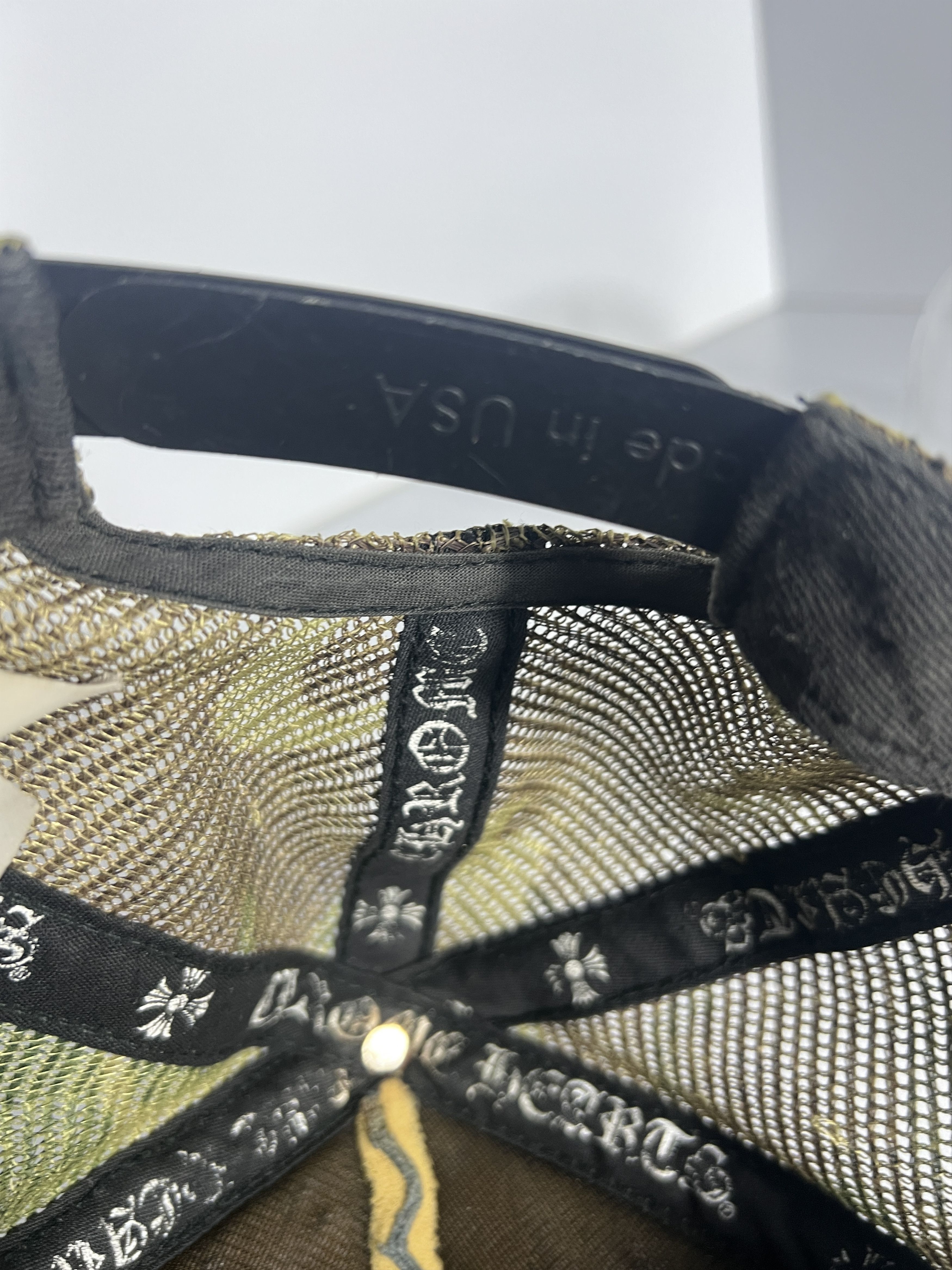 Chrome Hearts Chrome Hearts CH Hollywood USA Trucker Hat Black/Camo Size ONE SIZE - 10 Thumbnail