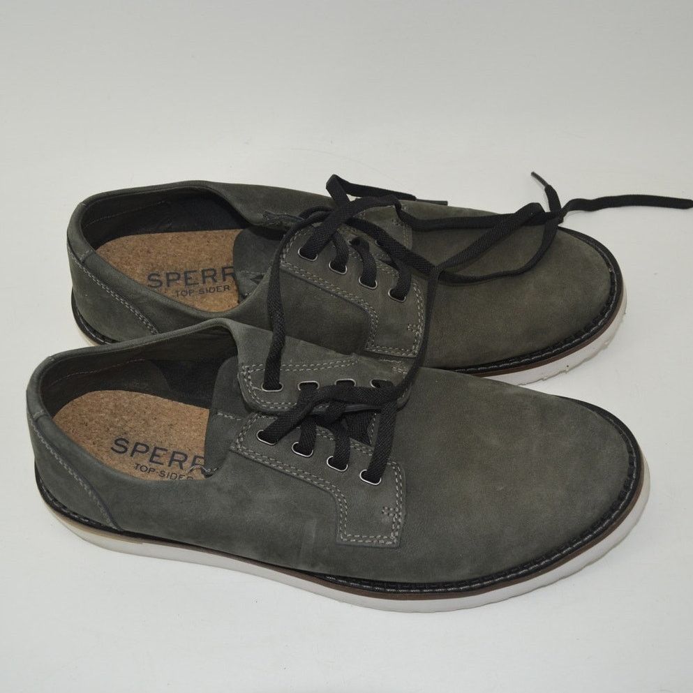 Sperry Sperry Top Slider Mens Size 10 Camden Oxford Nubuck Gray Size US 10 / EU 43 - 3 Thumbnail