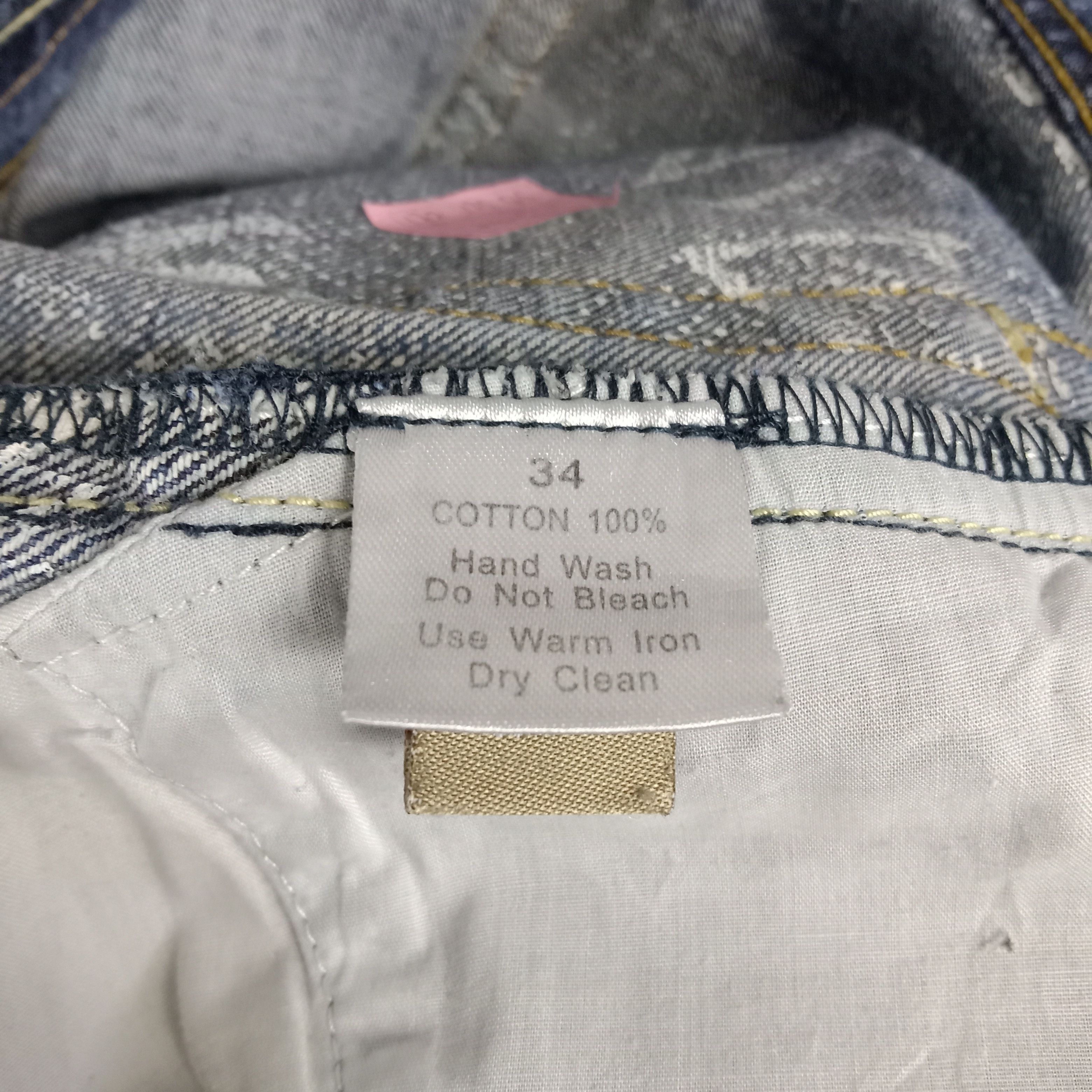 Stussy × Vintage Stussy American Streetwear Style Distressed Jeans Size US 34 / EU 50 - 14 Thumbnail