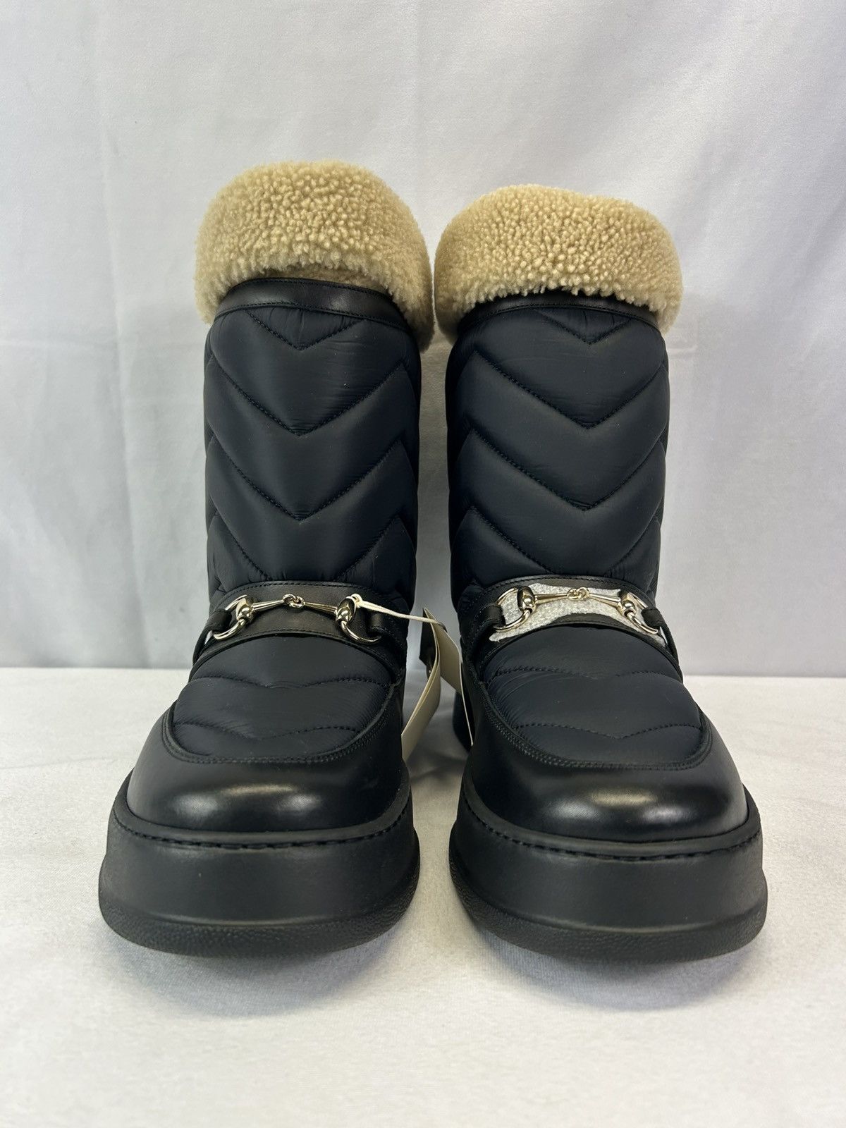 Gucci GUCCI - Horsebit Shearling-Trimmed Quilted Size US 10 / EU 43 - 4 Thumbnail