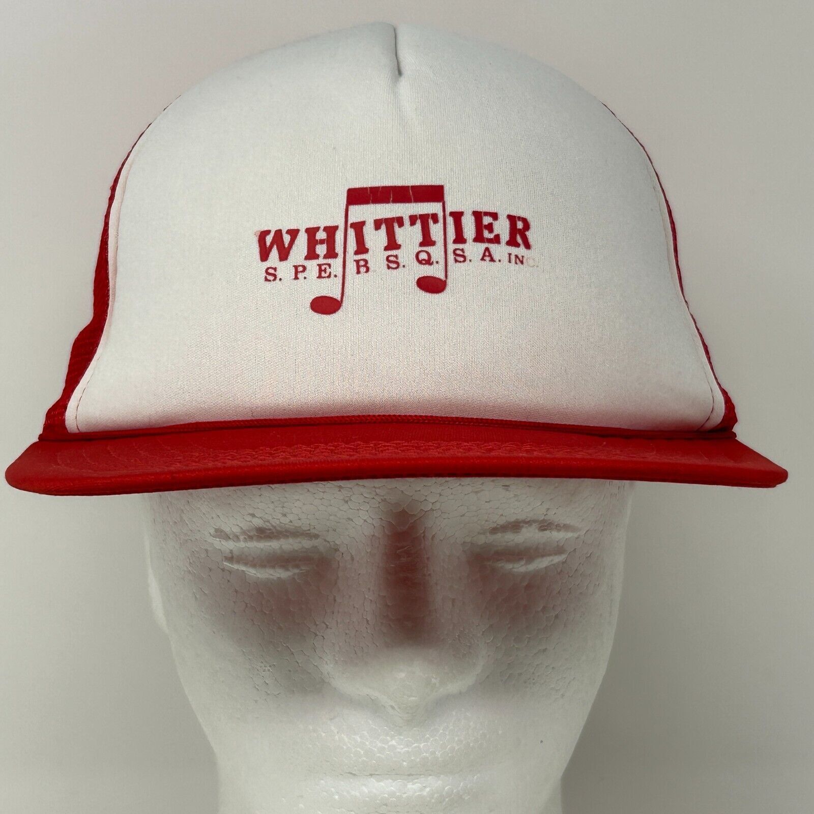 Vintage SPEBSQSA Barbershop Harmony Society Trucker Hat Cap Red Size ONE SIZE - 2 Thumbnail
