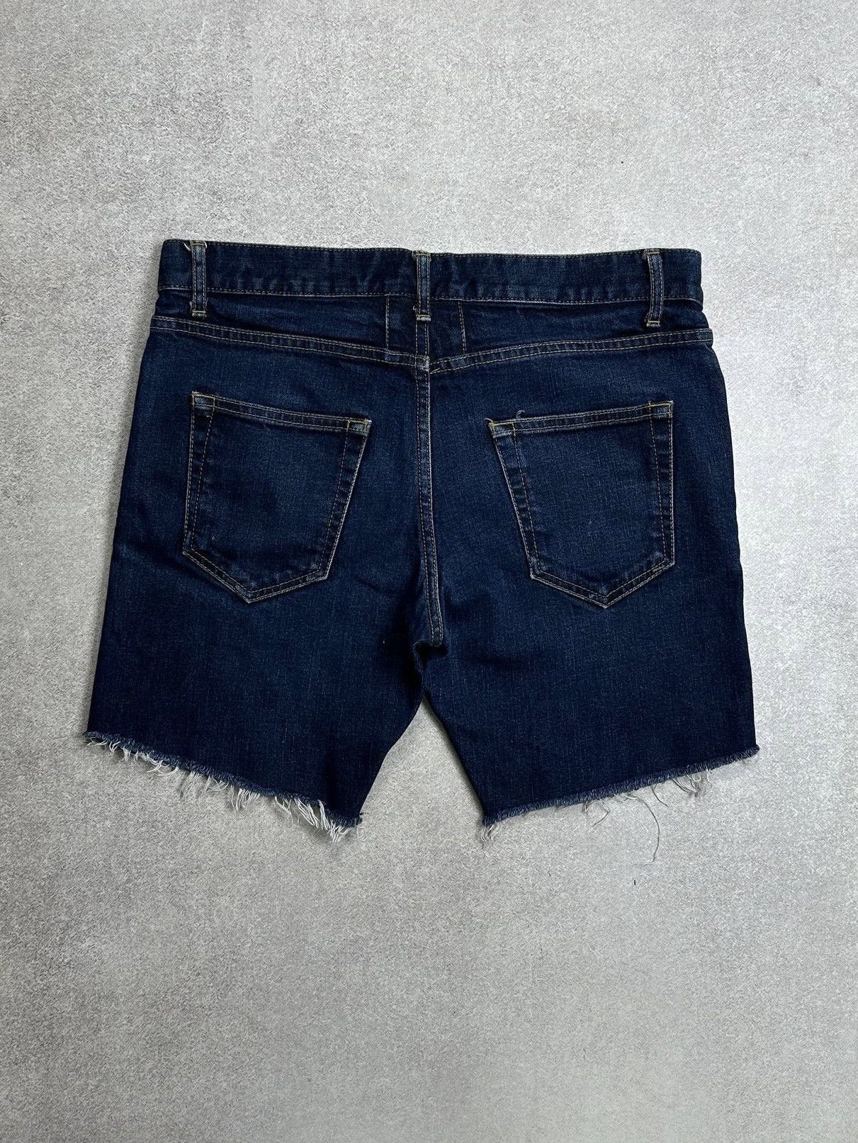 Saint Laurent Paris Saint Laurent Paris Cropped Denim Shorts Rare 31 Size US 31 - 3 Thumbnail