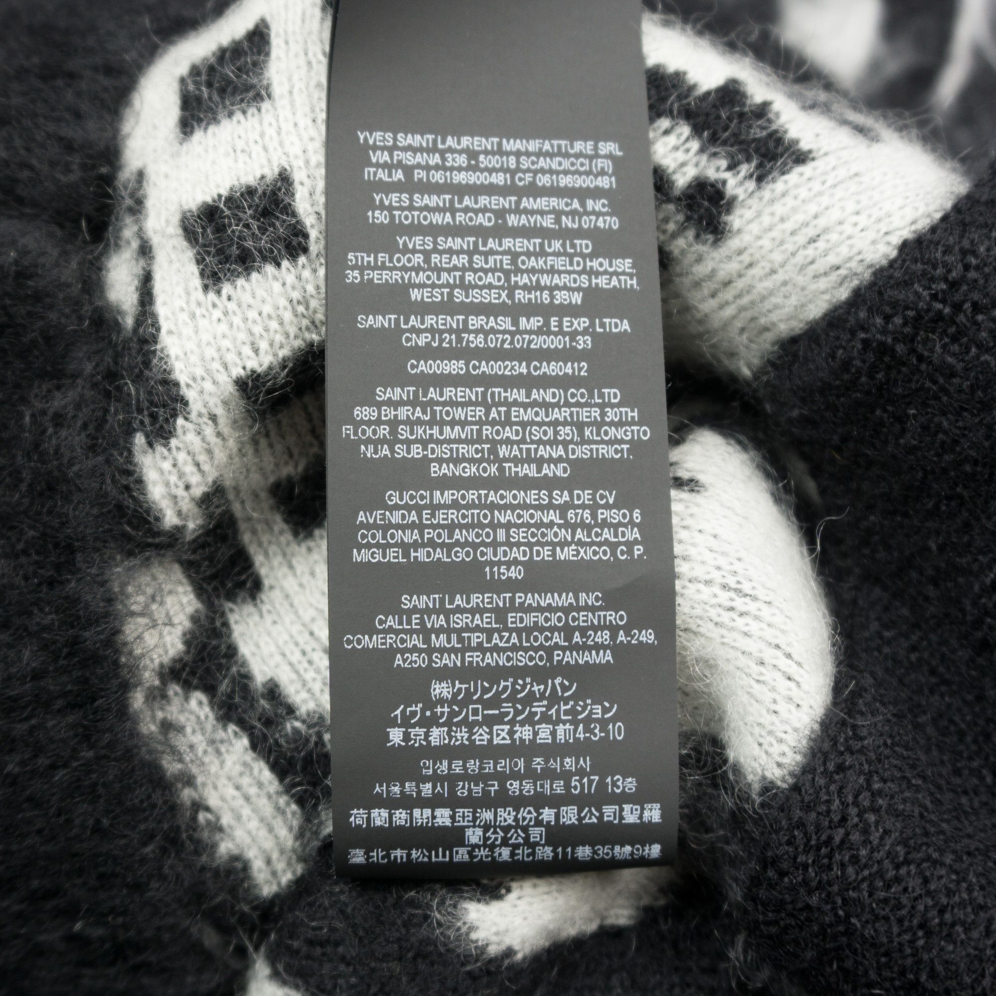 Saint Laurent Paris Saint Laurent Paris Zebra Mohair Cardigan Size US L / EU 52-54 / 3 - 5 Thumbnail
