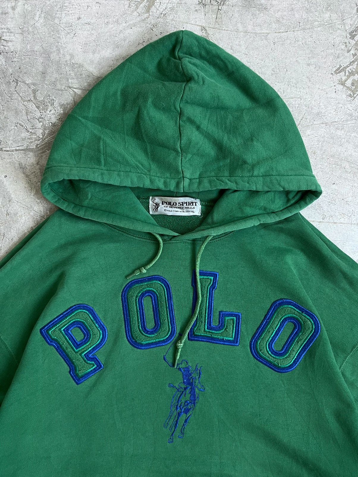 Beverly Hills Polo Club Vintage Polo Spirit of Beverly Hill Big Logo Hoodie Size US M / EU 48-50 / 2 - 2 Thumbnail