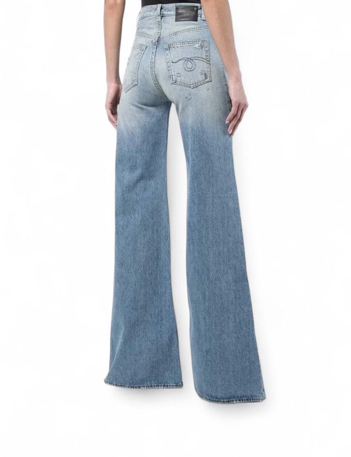 R13 R13 Raegan Wide Leg Jeans Size 27" / US 4 / IT 40 - 4 Thumbnail