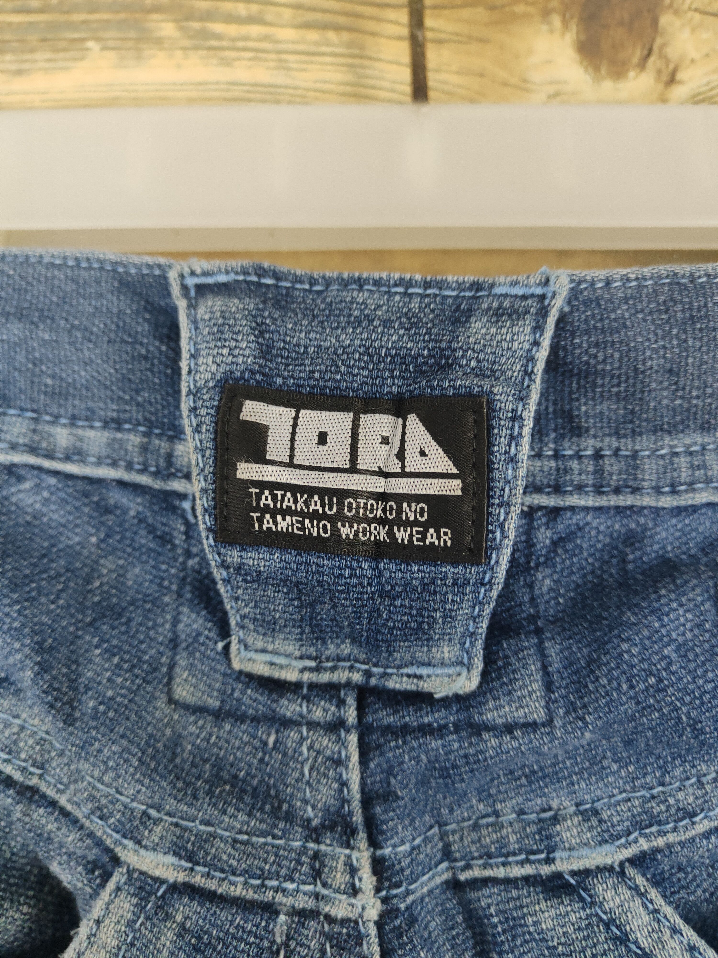 Japanese Brand Toraichi skinny Blue Distressed Ripped denim Jeans #W2001 Size US 29 - 11 Thumbnail