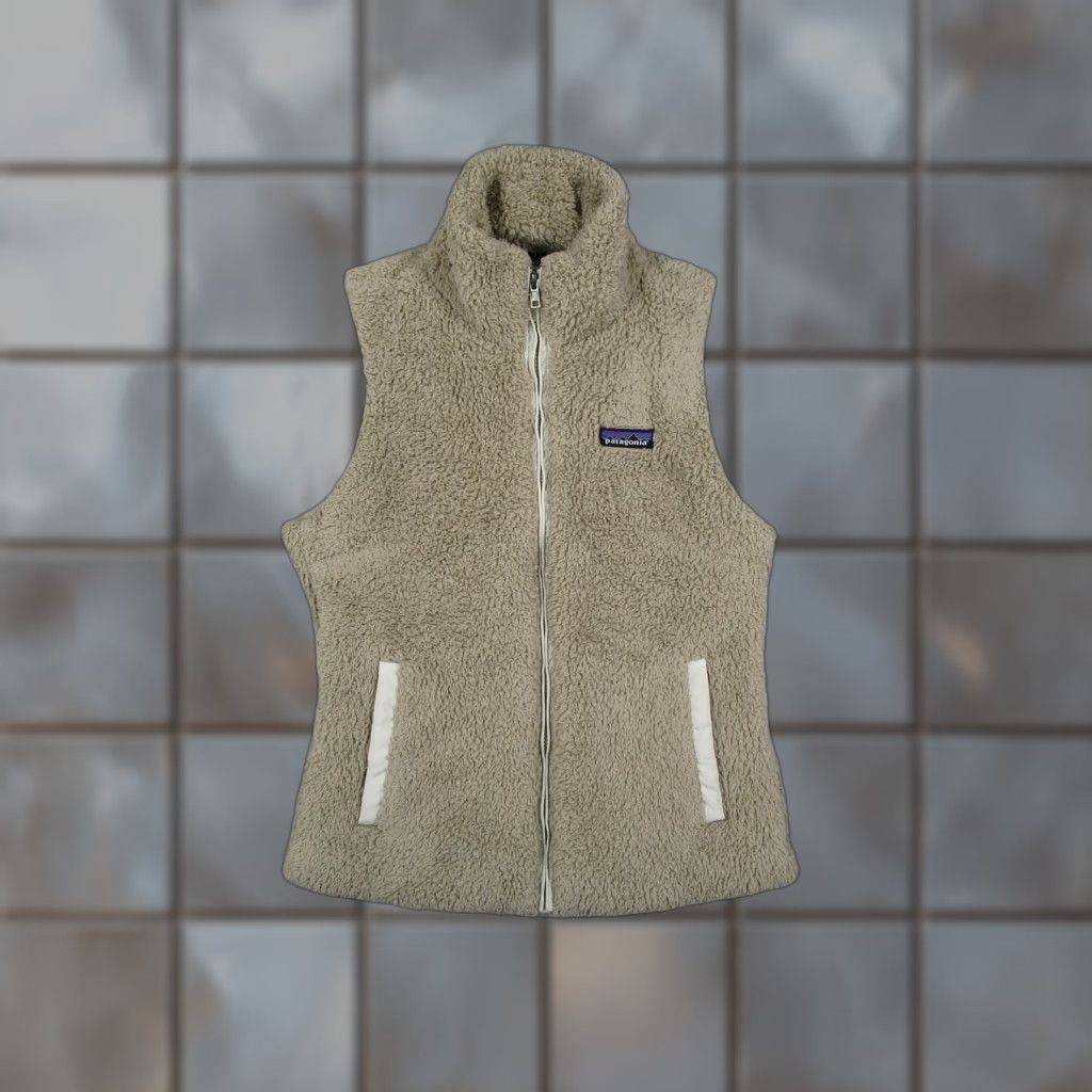 Patagonia Patagonia Vest Womens Small Beige Los Gatos Fleece Sherpa Zip Size S / US 4 / IT 40 - 1 Thumbnail