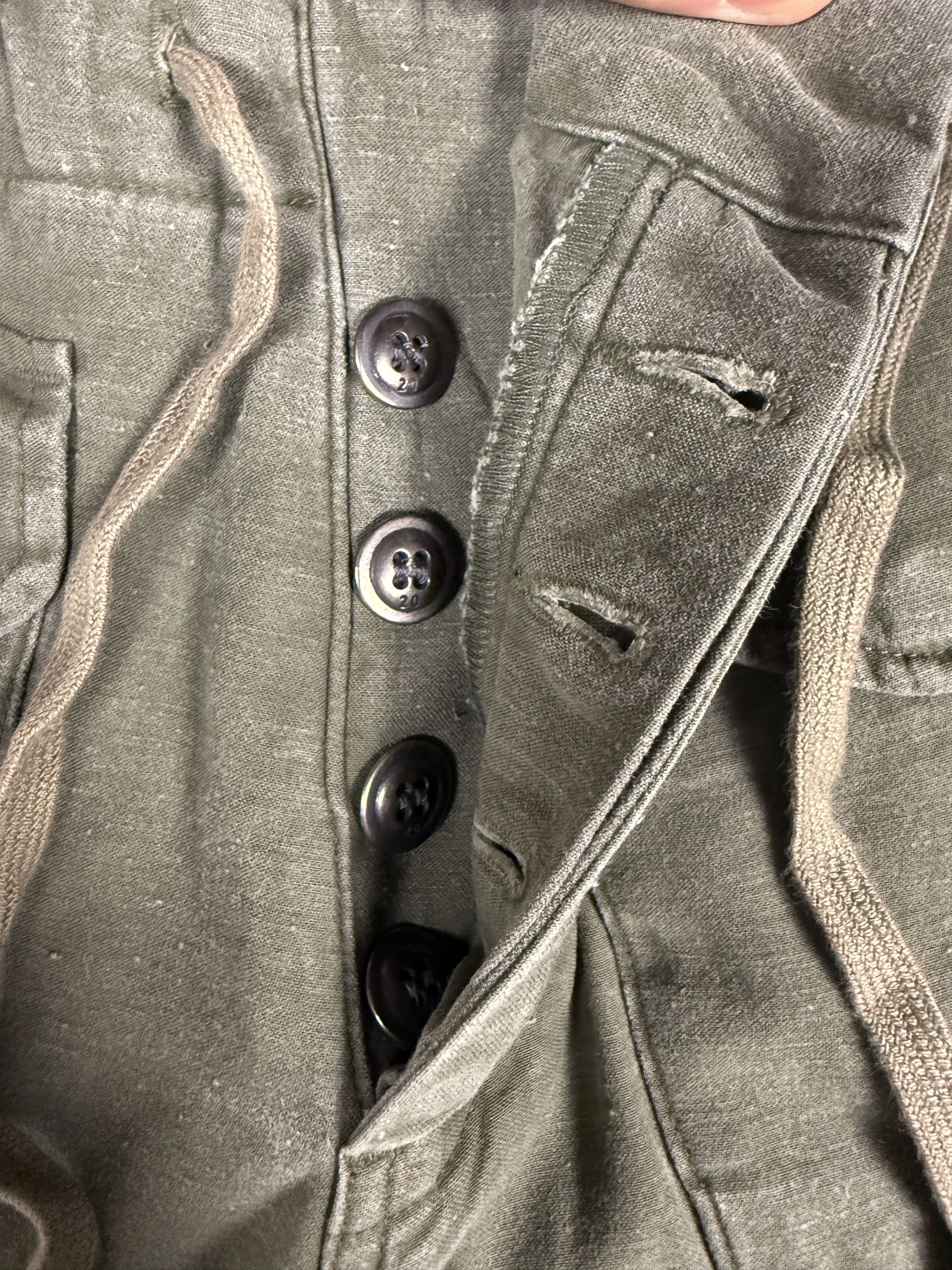 Greg Lauren $1000 Greg Lauren Army Jacket Shorts Size US 36 / EU 52 - 3 Thumbnail