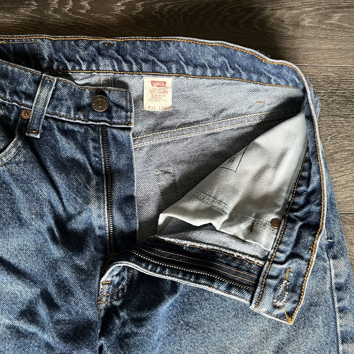 Levi's Vintage 90s Levi’s 550 Washed Relaxed Fit Denim Jeans 32x30 Size US 32 / EU 48 - 10 Thumbnail