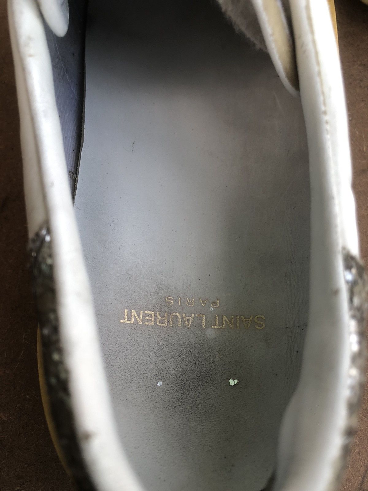 Saint Laurent Paris Saint Laurent White Leather Sneakers Size 42 Size US 8 / EU 41 - 14 Thumbnail