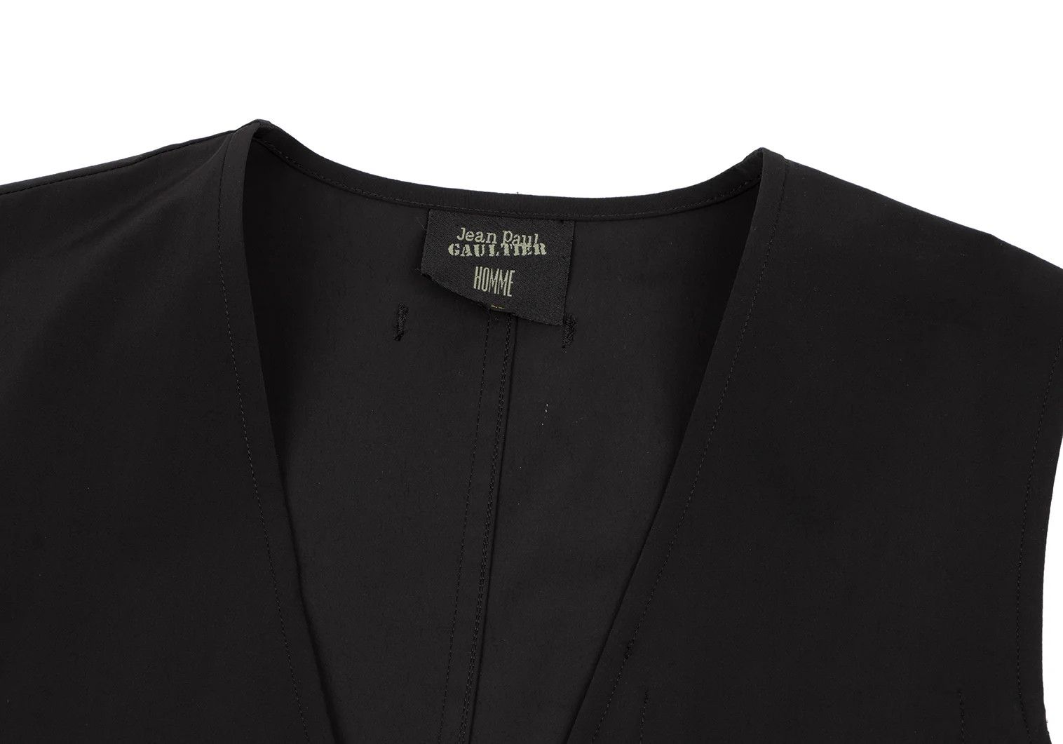 Jean Paul Gaultier Stretch Nylon Sleeveless Coat in Black Size 48 Size US M / EU 48-50 / 2 - 3 Thumbnail