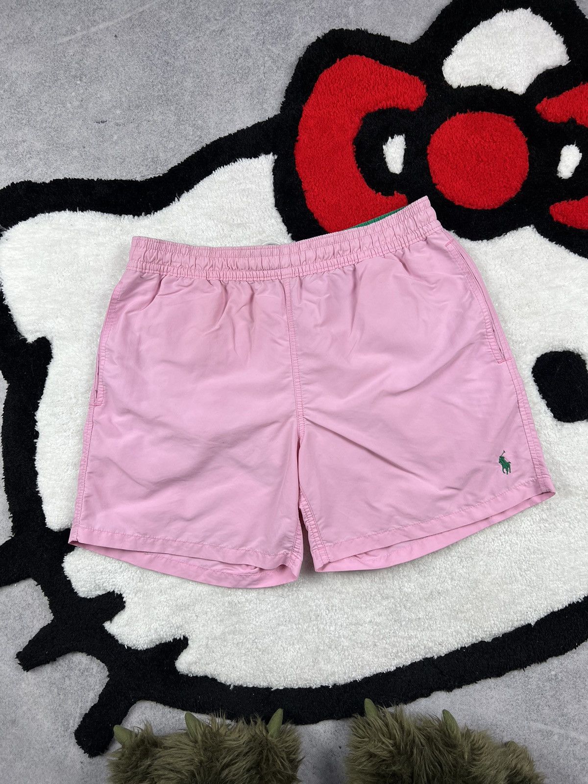 Ralph Lauren Crazy Polo Ralph Lauren Pink Y2K Nylon Shorts Size US 32 / EU 48 - 1 Thumbnail