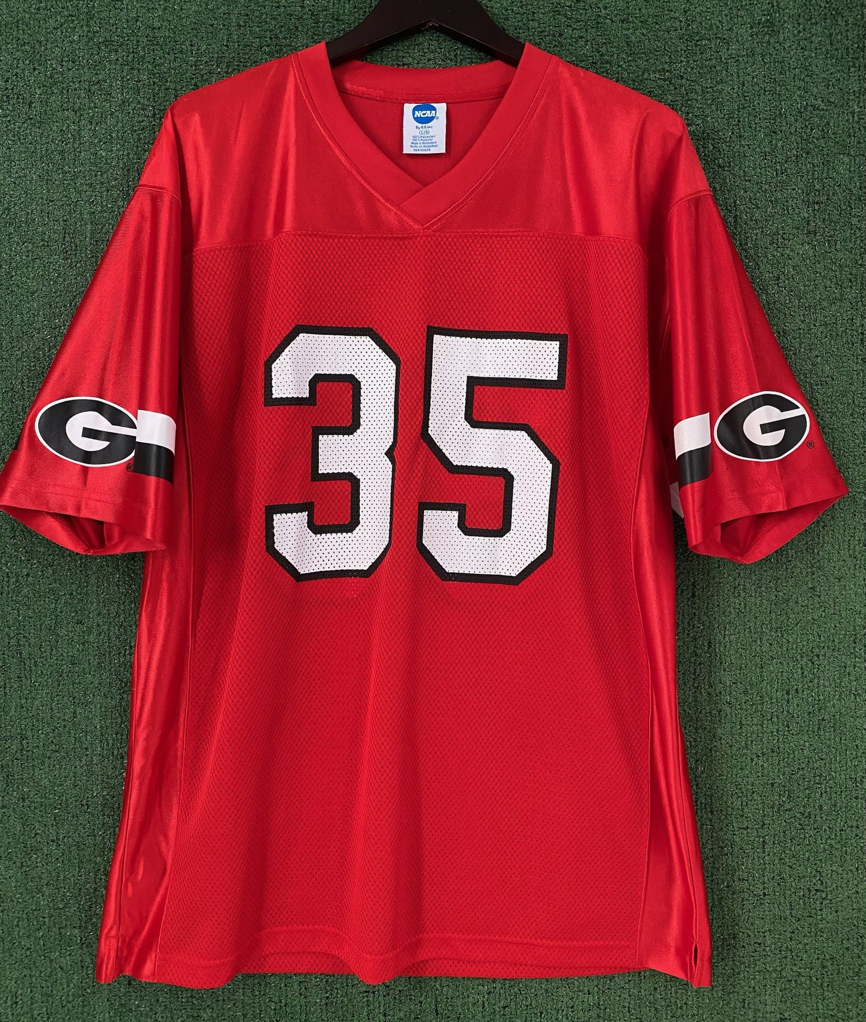 Other Y2K University Georgia Bulldogs #35 Football Jersey Large Size US L / EU 52-54 / 3 - 4 Thumbnail