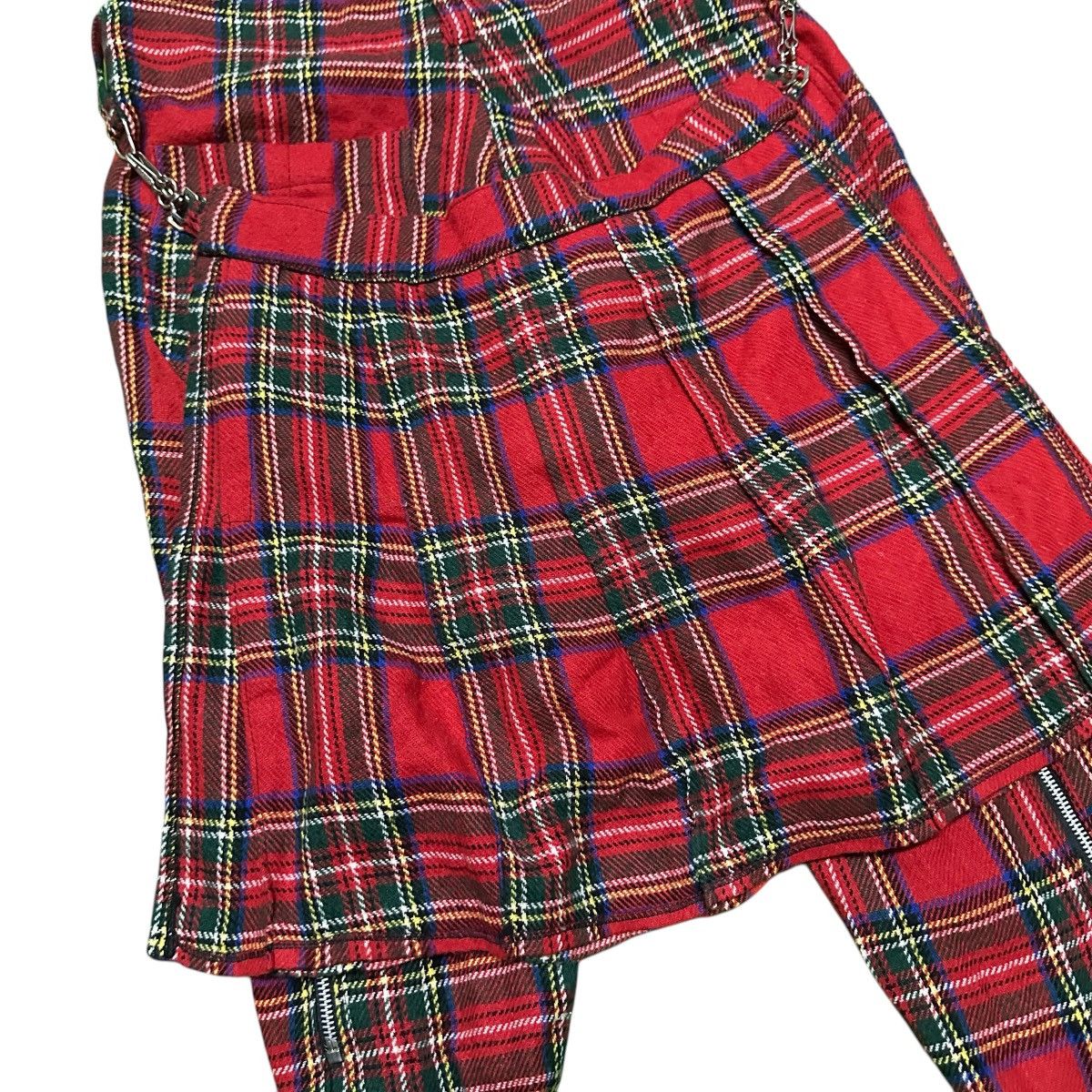 Seditionaries Sedittionaries punk red tartan bondage pants / made england Size US 33 - 5 Thumbnail