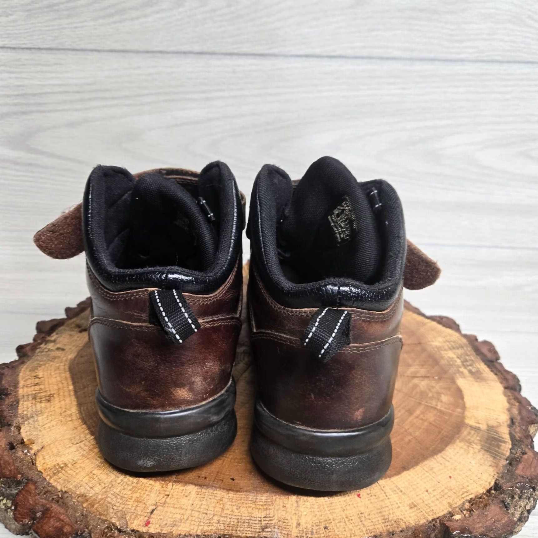 Vintage Apex Men's Hiking Boots Casual Outdoor Leather Orthopedic Brown Wide 10.5 Size US 10.5 / EU 43-44 - 4 Thumbnail