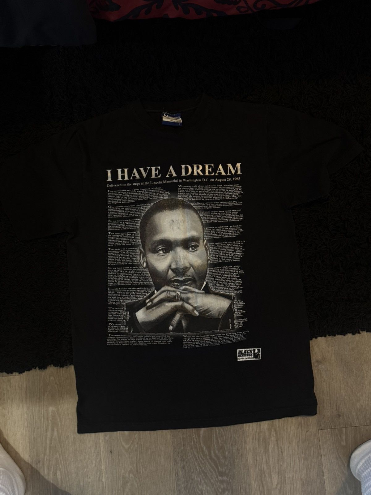 Vintage MLK Jr Vintage Tee Size US XL / EU 56 / 4 - 1 Thumbnail