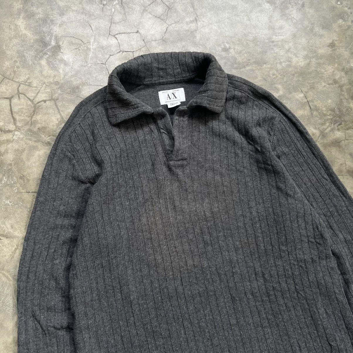 Armani Exchange 2000s Armani Exchange Ribbed Polos Longsleeve Shirt Size US M / EU 48-50 / 2 - 2 Thumbnail