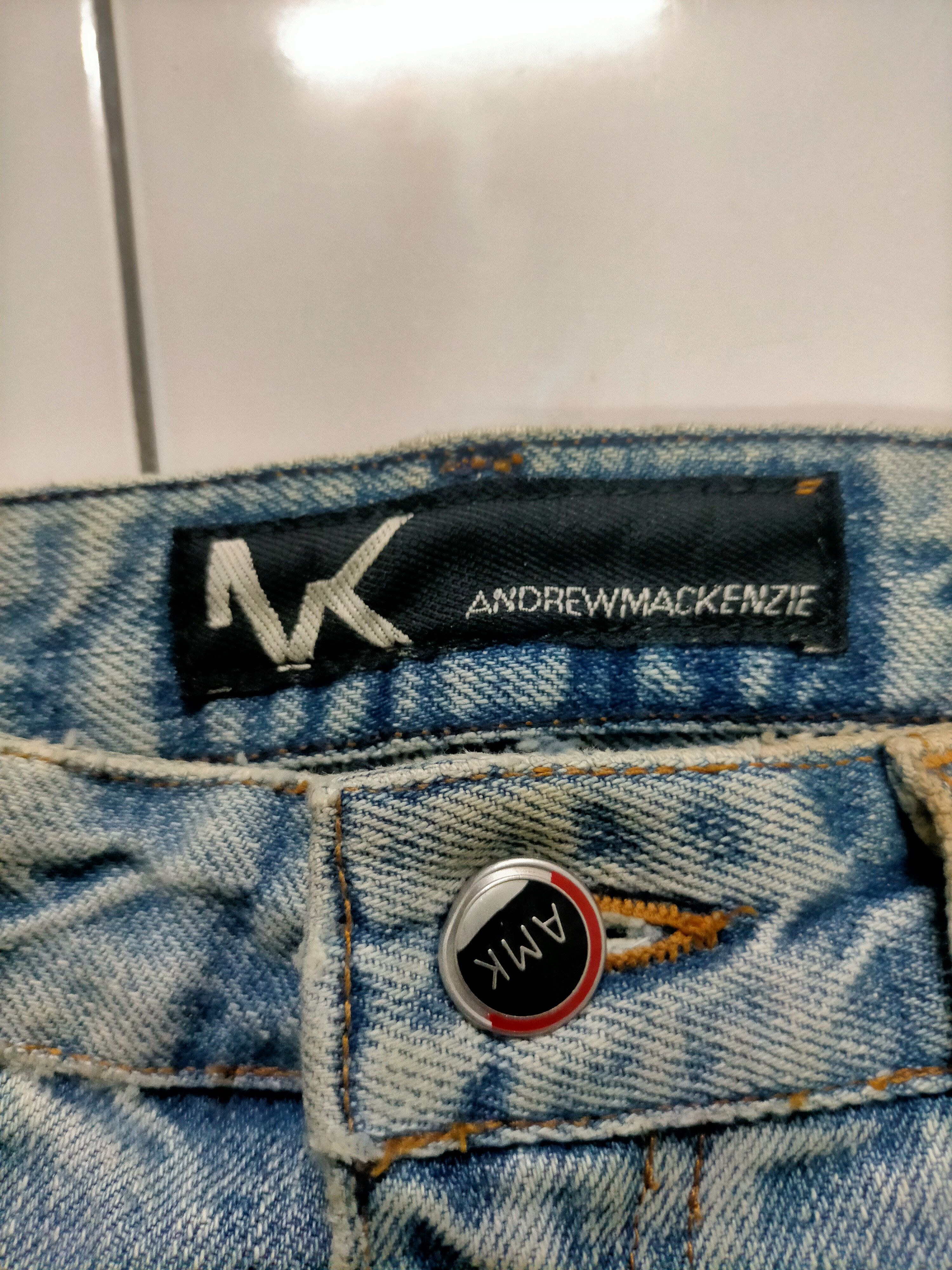 Andrew Mackenzie 🔥 Flare 🔥 AM Rips Distressed Patchwork Dirty Jeans Size US 34 / EU 50 - 7 Thumbnail