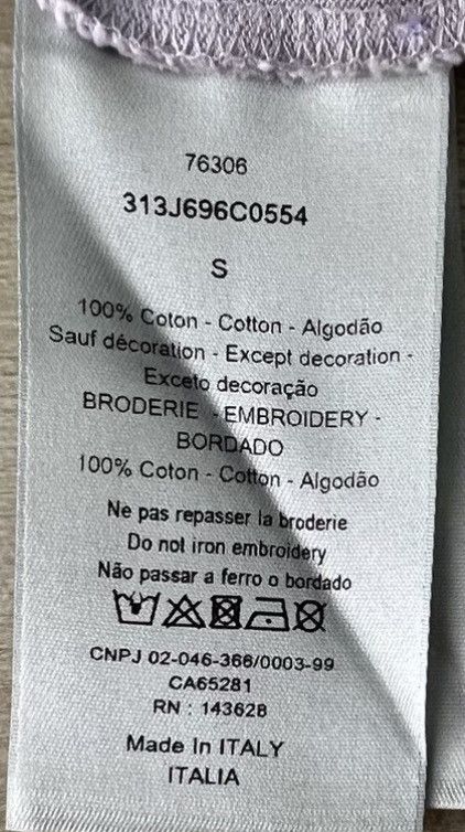 Dior Dior Lilac Purple Embroidered Logo Short Sleeve T-shirt K12 Size US S / EU 44-46 / 1 - 6 Thumbnail