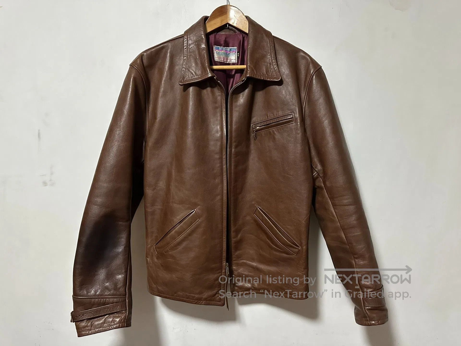 Good Worth & Co. Goodwear 1930s Horsehide Leather Jacket. Size US S / EU 44-46 / 1 - 2 Thumbnail