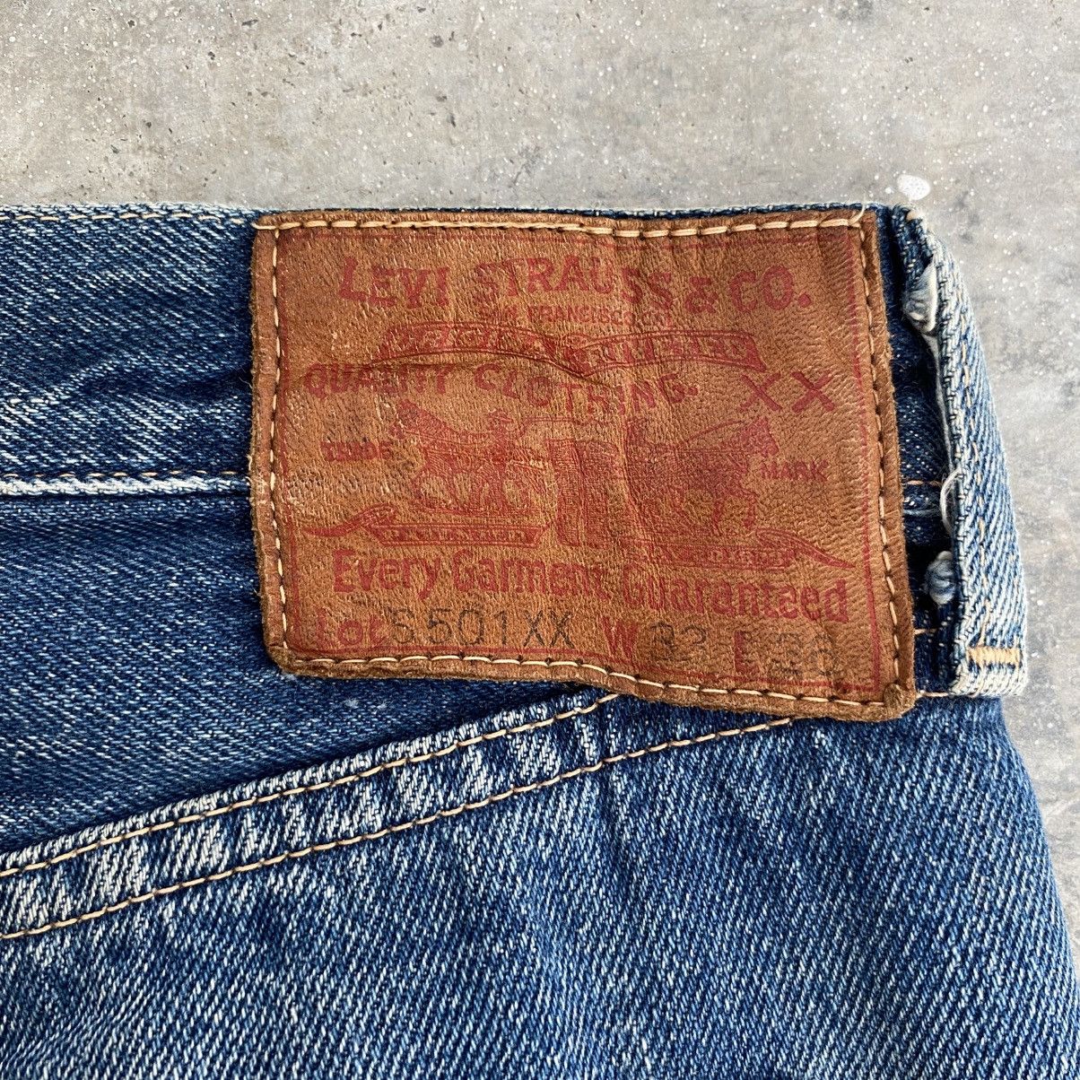 Levi's Vintage Levis 501XX Big E LVC Faded Blue Selvedge Jeans Size US 32 / EU 48 - 15 Thumbnail